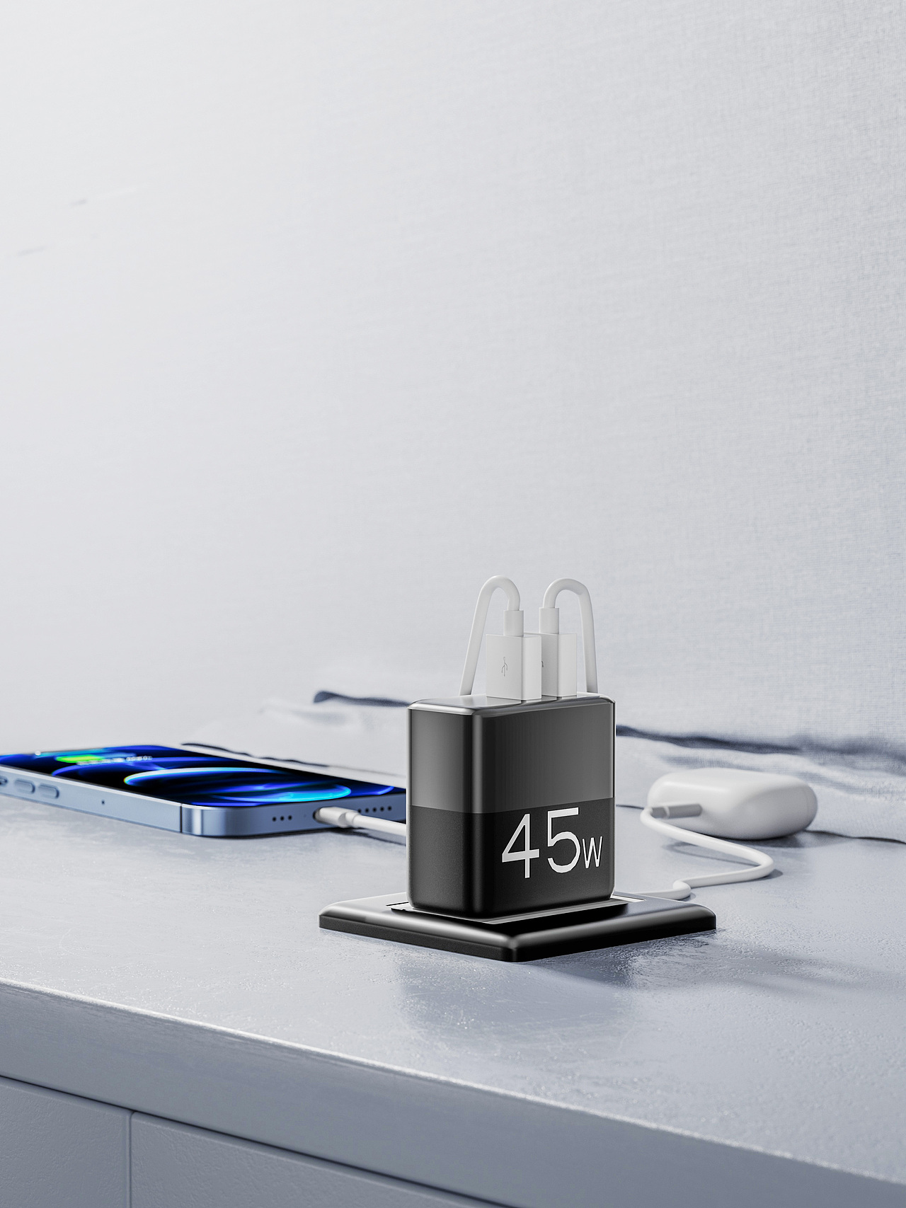 45W充电器详情（图ZMzUxMzAxNjM2） - 产品 - 站酷设计师Design_杨原创素材 - 站酷ZCOOL