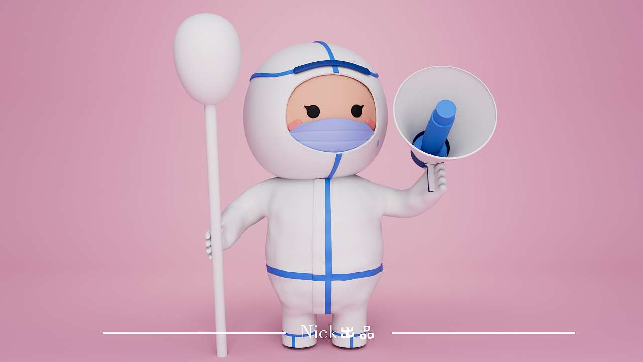 【NICK老师】C4D疫情上上签（图ZMjk4MzQ0ODQ4） - 人物/生物 - 站酷设计师Nick老师原创素材 - 站酷ZCOOL