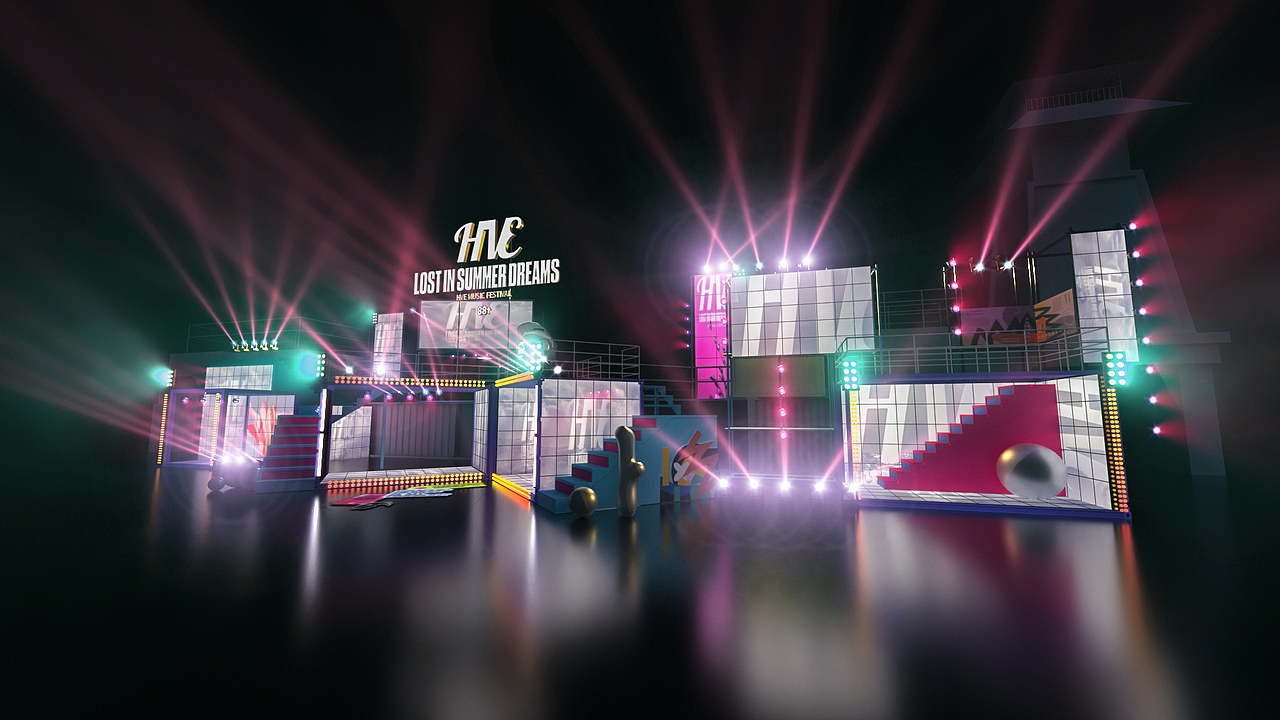 欢乐谷HVE电音节（图ZMzQyMDI0OTgw） - 场景 - 站酷设计师吃一个甜甜圈原创素材 - 站酷ZCOOL