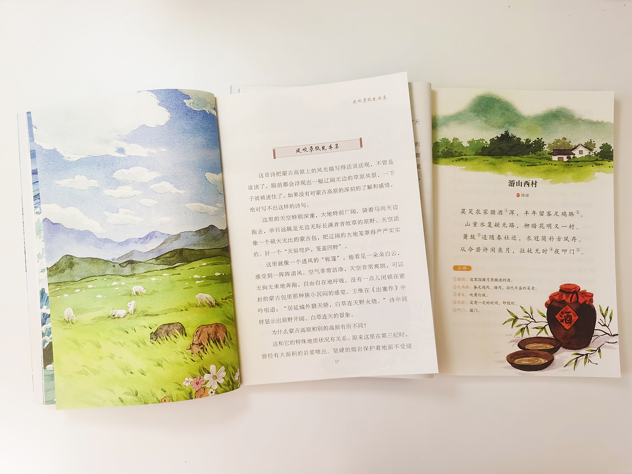 《古诗文中的科学》水彩插画配图(4)