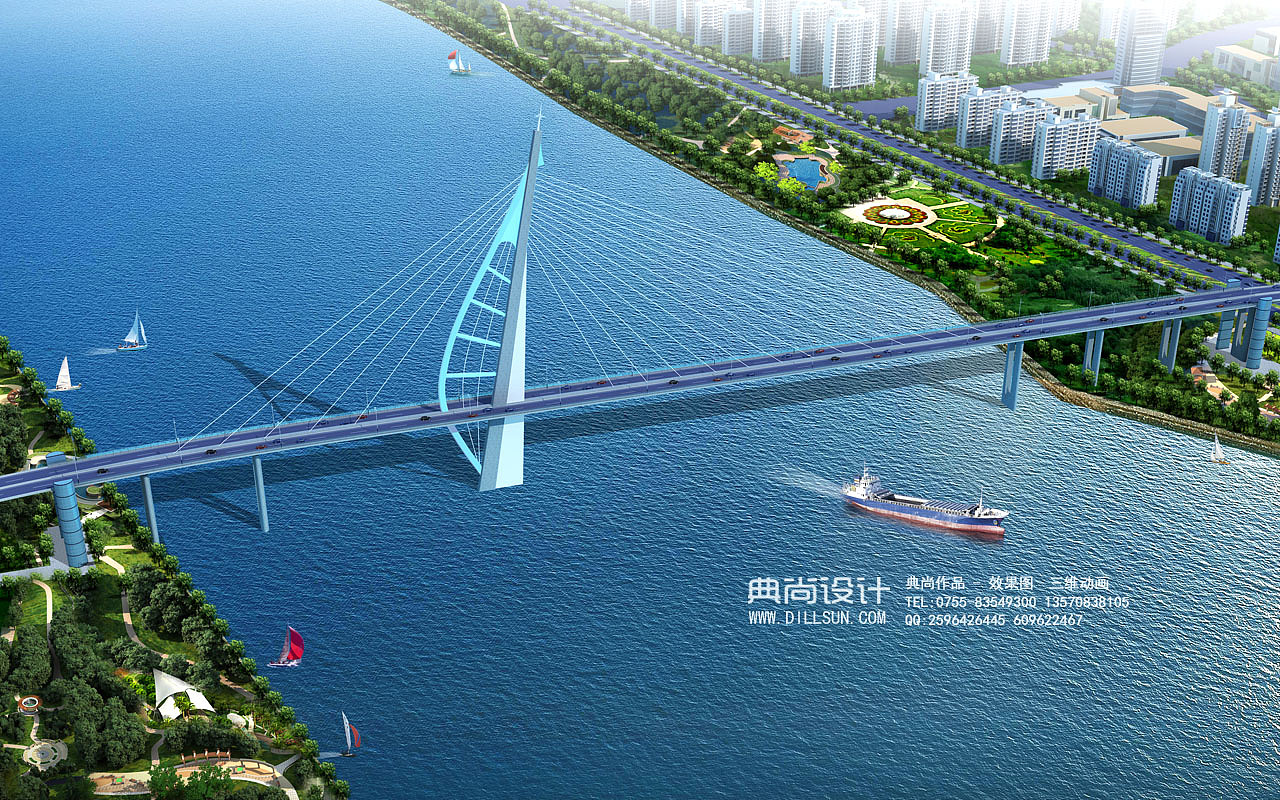 桥梁设计效果图 12