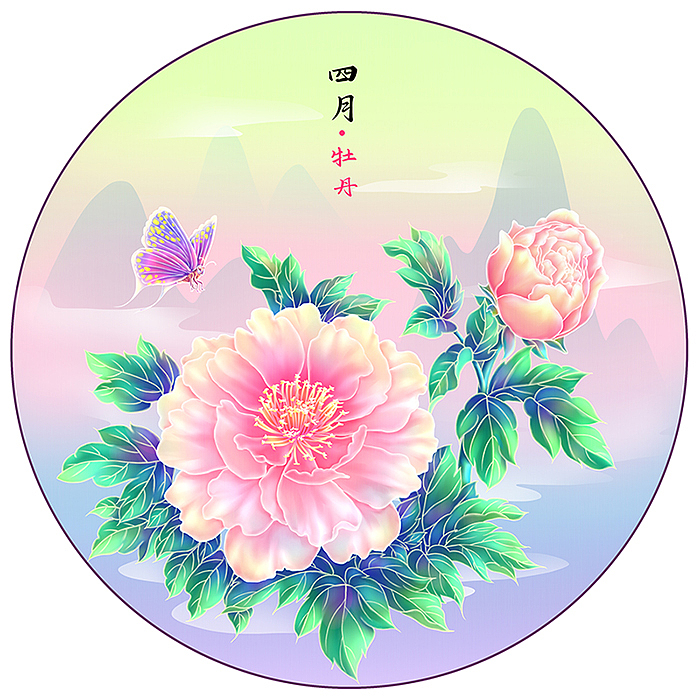十二个月代表花盛开小品插画(上篇)