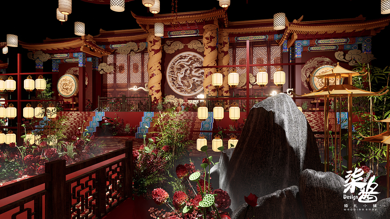 中式婚礼（图ZMzY5NDA2MDM2） - 舞台美术 - 站酷设计师弎悦原创素材 - 站酷ZCOOL