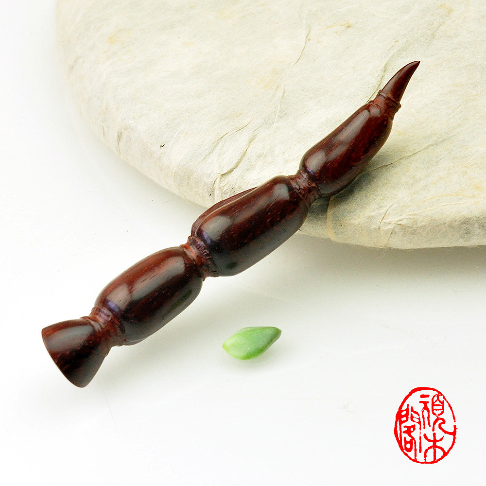 顽木作品《紫檀莲藕笔架》（图ZMzQwODc3MTEy） - 其他手工艺 - 站酷设计师顽木阁原创素材 - 站酷ZCOOL