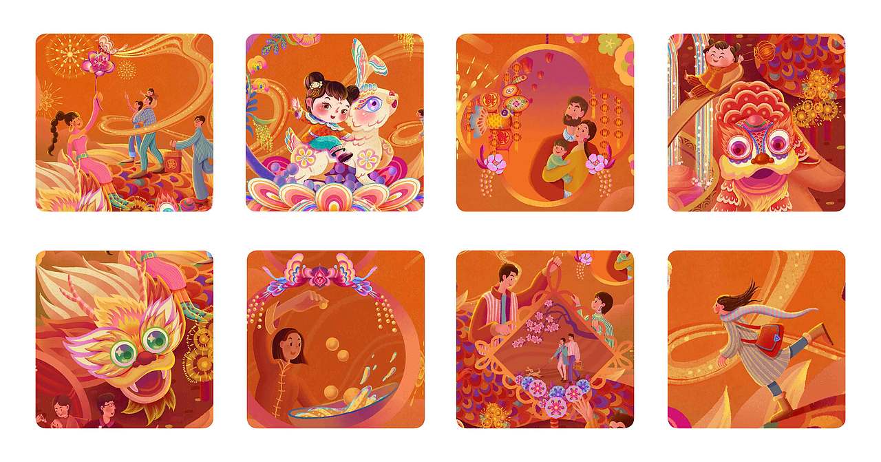 2022年年度作品集（图ZMzMyMTc2ODIw） - 商业插画 - 站酷设计师荷比兔原创素材 - 站酷ZCOOL