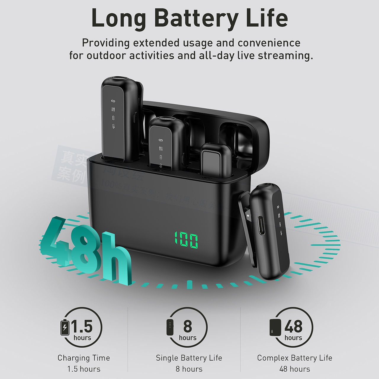 亚马逊无线领夹麦克风产品图片建模渲染主图A+美工设计