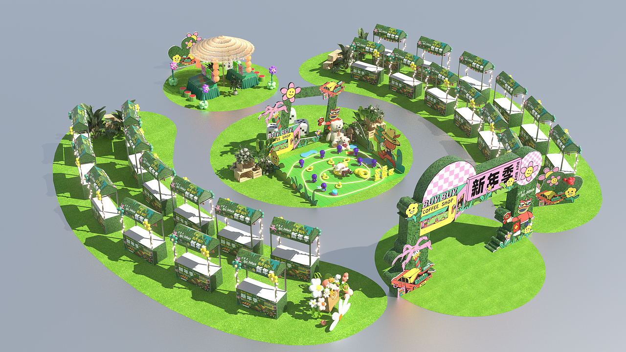 户外网红打卡点美陈设计分享