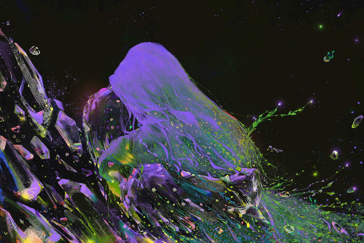 關(guān)于植物和一顆落日（圖ZMzY5NDU3NjEy） - 創(chuàng)作習(xí)作 - 站酷設(shè)計(jì)師青羽_QY原創(chuàng)素材 - 站酷ZCOOL