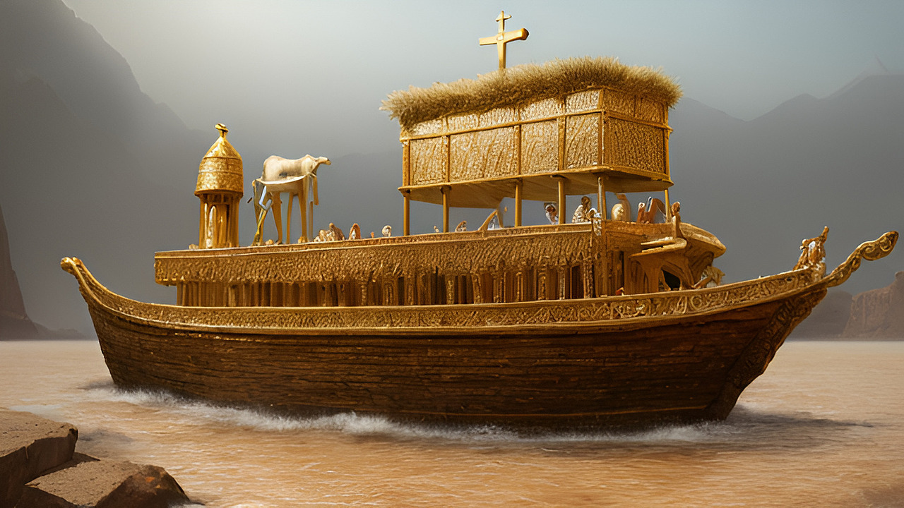 AI一键绘画 《山水风景人物插画》 AI人工智能