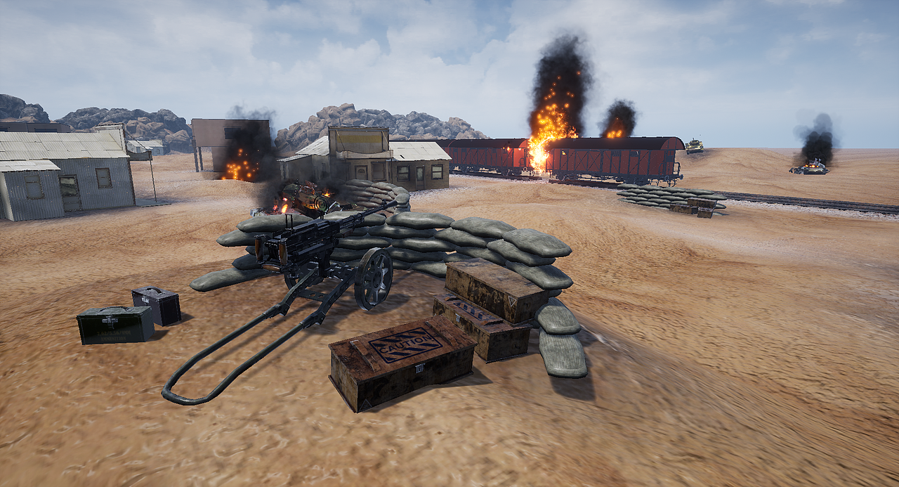 关卡设计：烧灼的阵地-北非战场（图ZMzQ1MjAwMDg0） - 场景 - 站酷设计师JTEagle原创素材 - 站酷ZCOOL