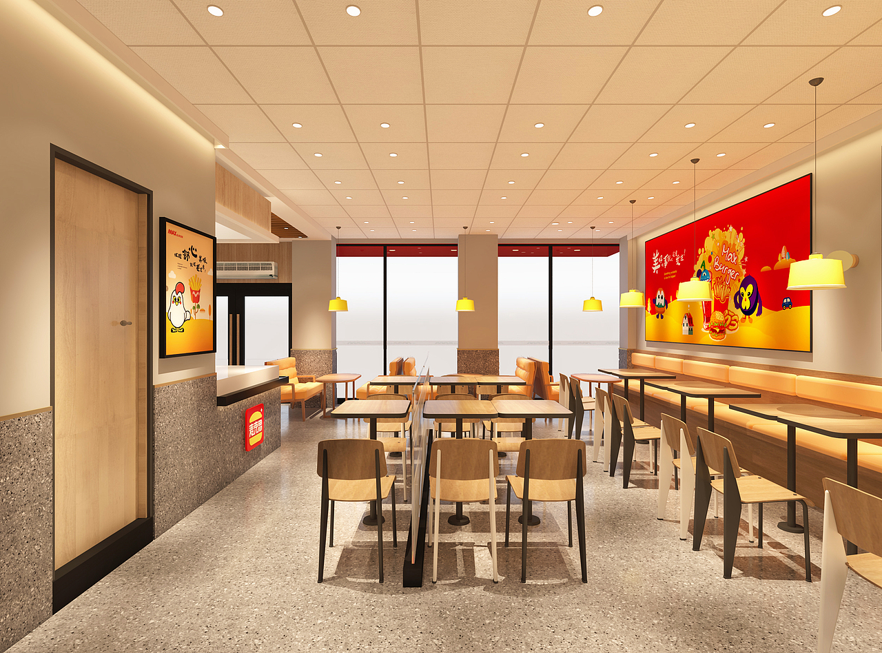 餐饮店面效果图施工图（图ZMzI3MDE5OTQ4） - 酒店餐饮设计 - 站酷设计师SHU空间美学原创素材 - 站酷ZCOOL