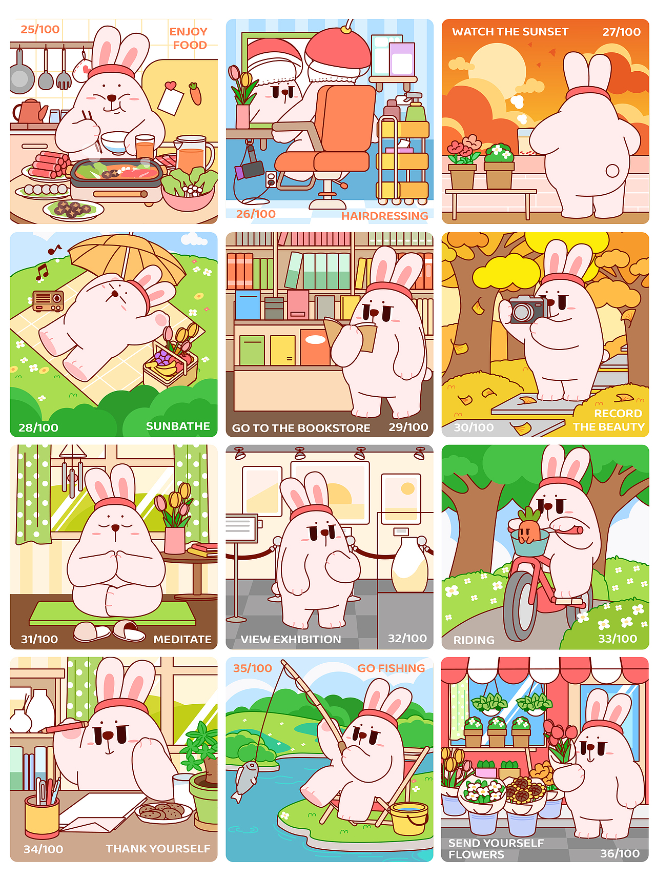 再见2023，感谢这一年努力画画的自己（图ZMzU5MzA2Mzg0） - 商业插画 - 站酷设计师莫莫n_n原创素材 - 站酷ZCOOL