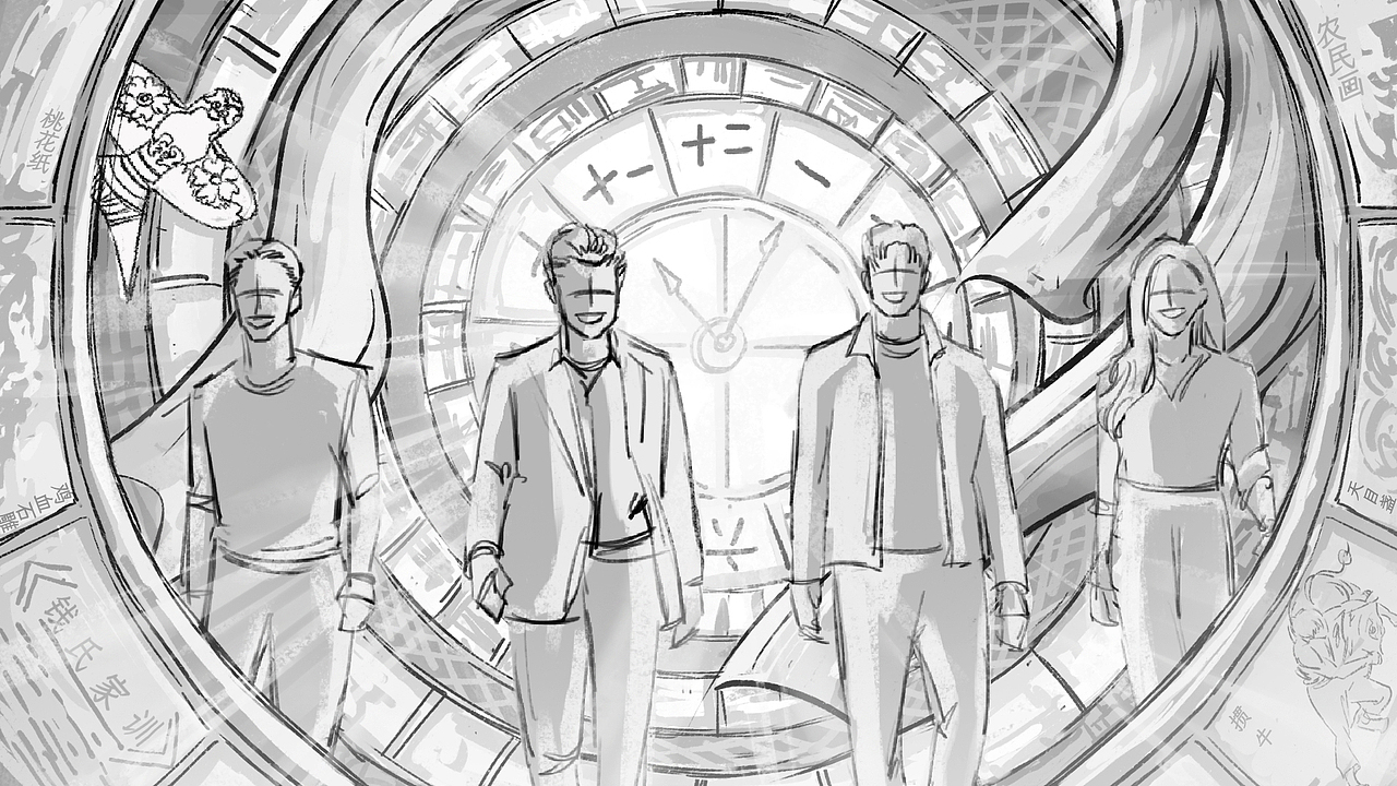 原创手绘构思草图