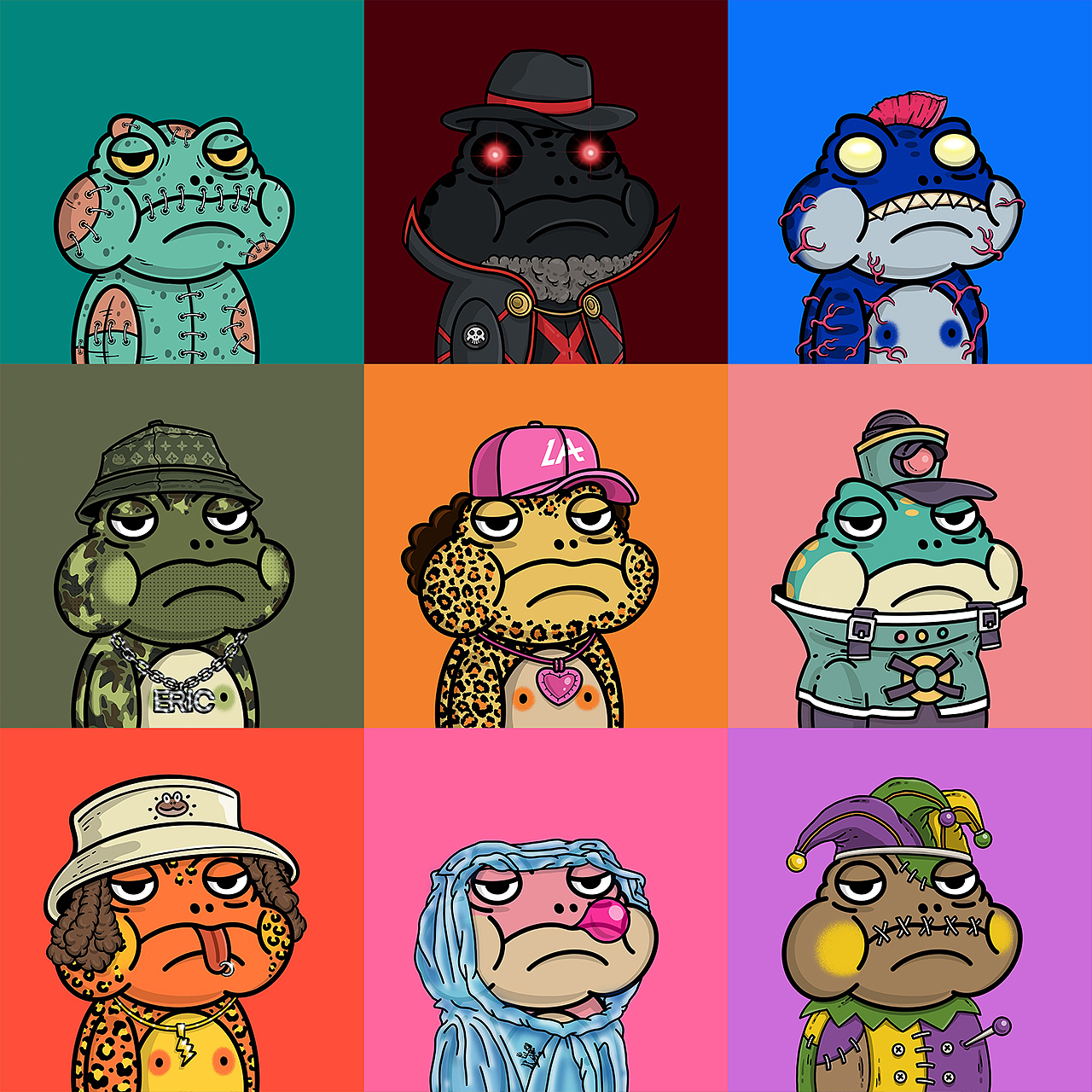 NFT 嗜睡蛙Sleepy frog（图ZMzAzMTA2ODcy） - 商业插画 - 站酷设计师陈晓恒EricStudio原创素材 - 站酷ZCOOL