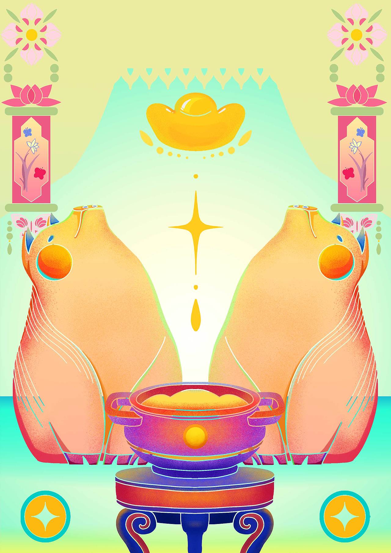 十二生肖原创插画