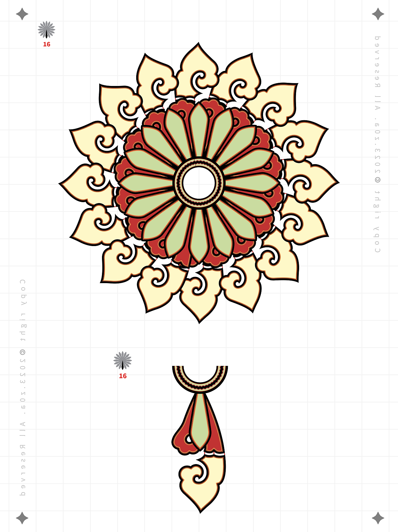 【z0a】传统服饰·云肩·结构及配色提取·学习资料（图ZMzYyODQyNTgw） - 传统/民族服饰 - 站酷设计师z0a_原创素材 - 站酷ZCOOL