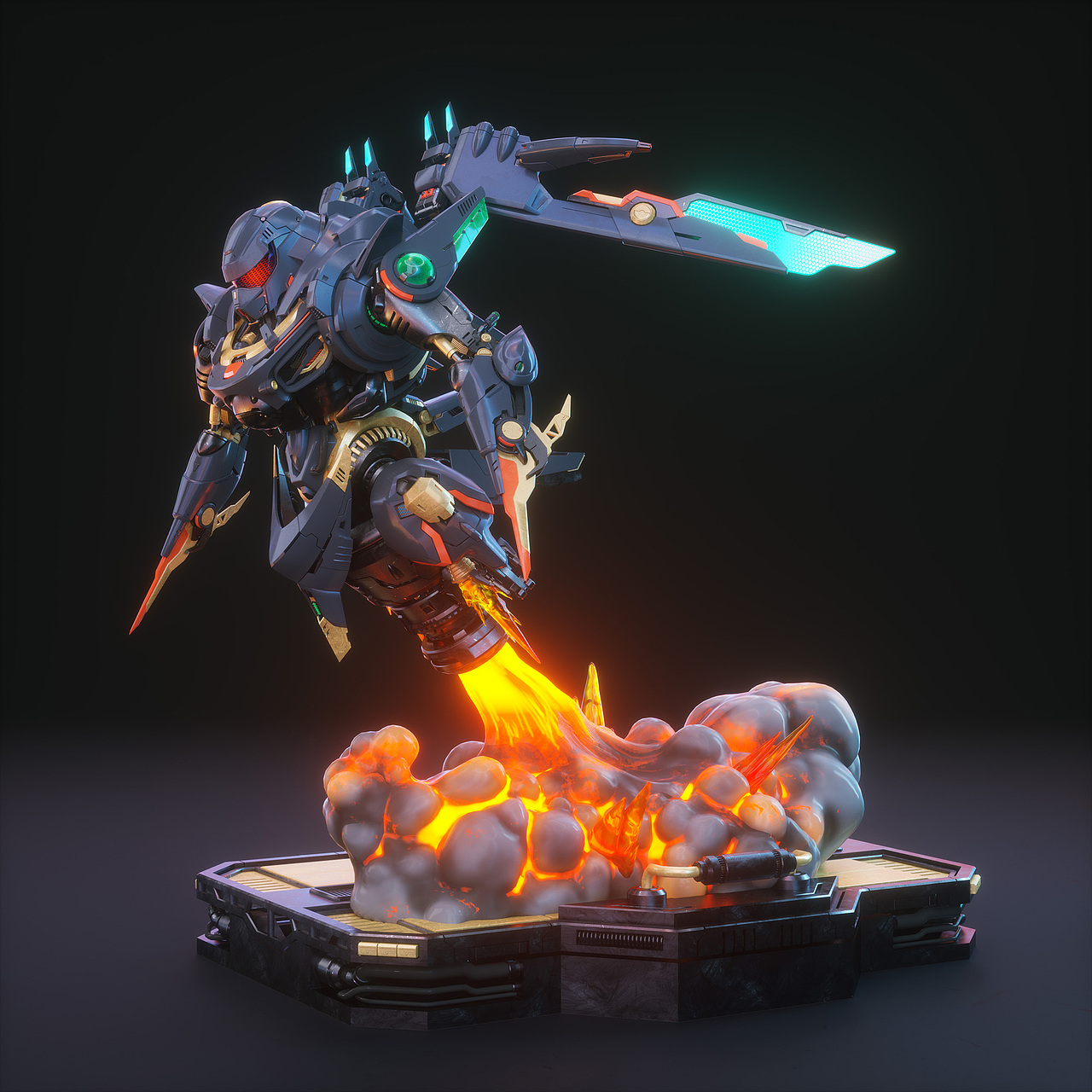 机动毒刺机型设计