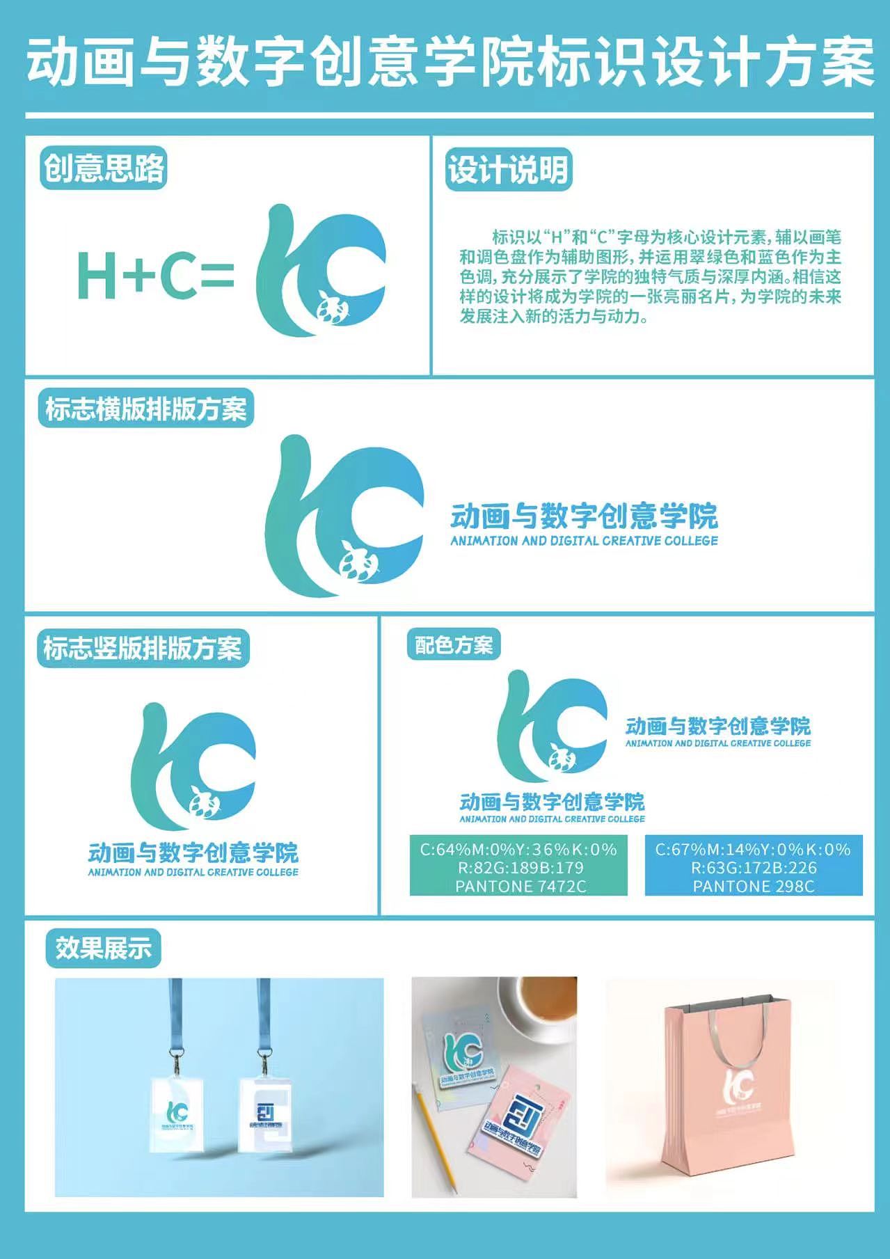 海南软件职业技术学院动画与数字创意学院标识设计