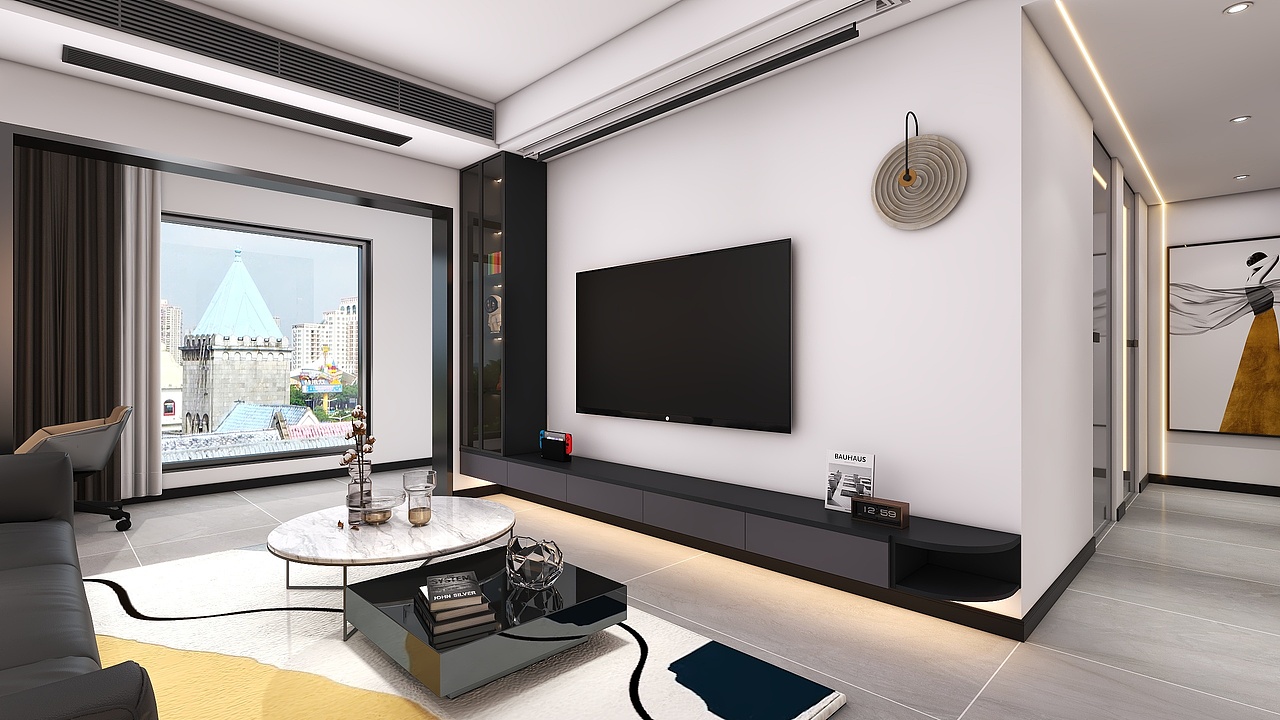 重庆绿地城二期(113平方现代简约四居室)