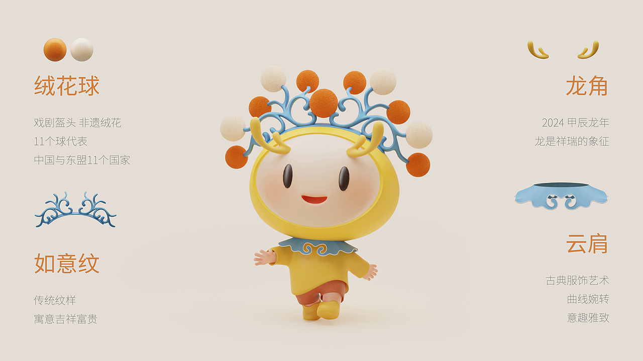 中国-东盟中心IP形象设计——龙呦呦Longyouyou