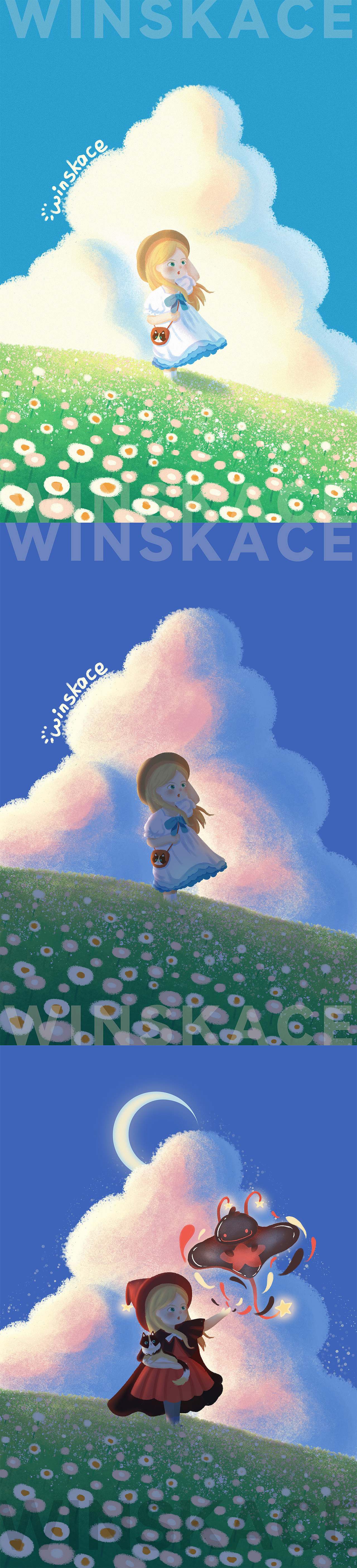 2022插画总结（图ZMzI3MzM2MDA4） - 创作习作 - 站酷设计师云汜_winskace原创素材 - 站酷ZCOOL