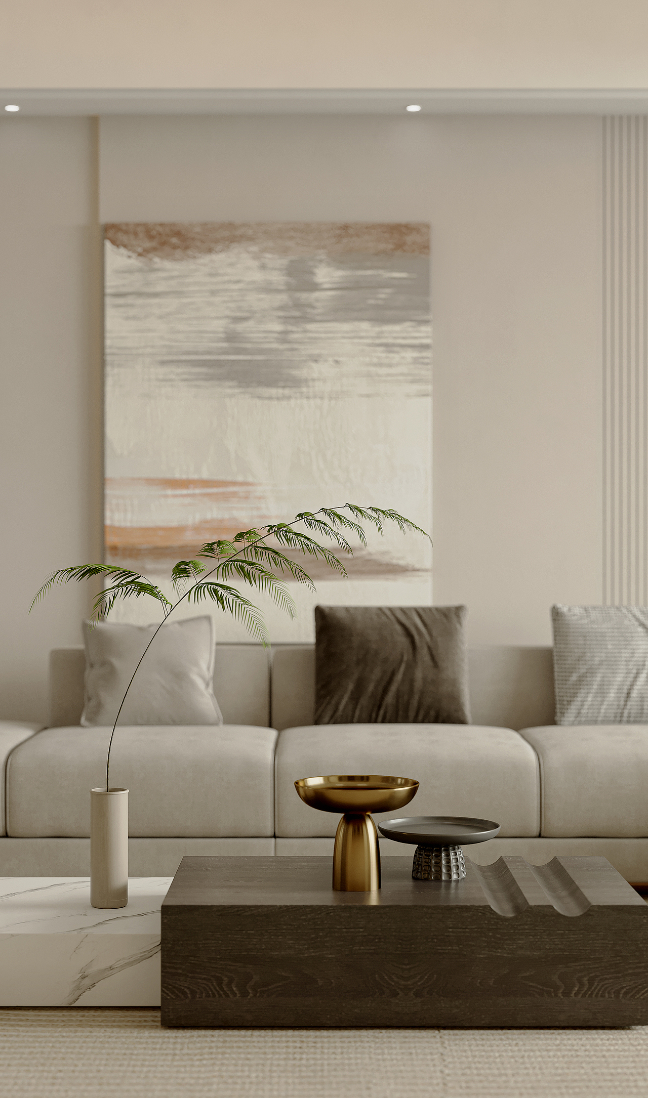 奶油风客餐厅（图ZMzE1Mjc3ODIw） - 家装设计 - 站酷设计师Lebron袁视觉表现原创素材 - 站酷ZCOOL