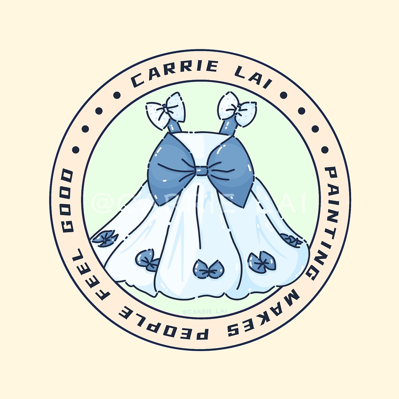 百图斩 DAY033/蝴蝶结连衣裙（图ZMzEwNDE4ODEy） - 创作习作 - 站酷设计师二染子Carrie原创素材 - 站酷ZCOOL