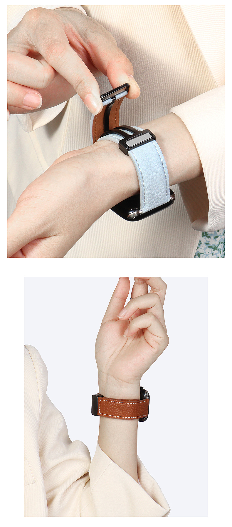 适用苹果手表荔枝纹磁吸折叠扣表带 双面真皮 防水防汗（图ZMzQ0Mzk1NDMy） - 其他平面 - 站酷设计师Wen5701原创素材 - 站酷ZCOOL