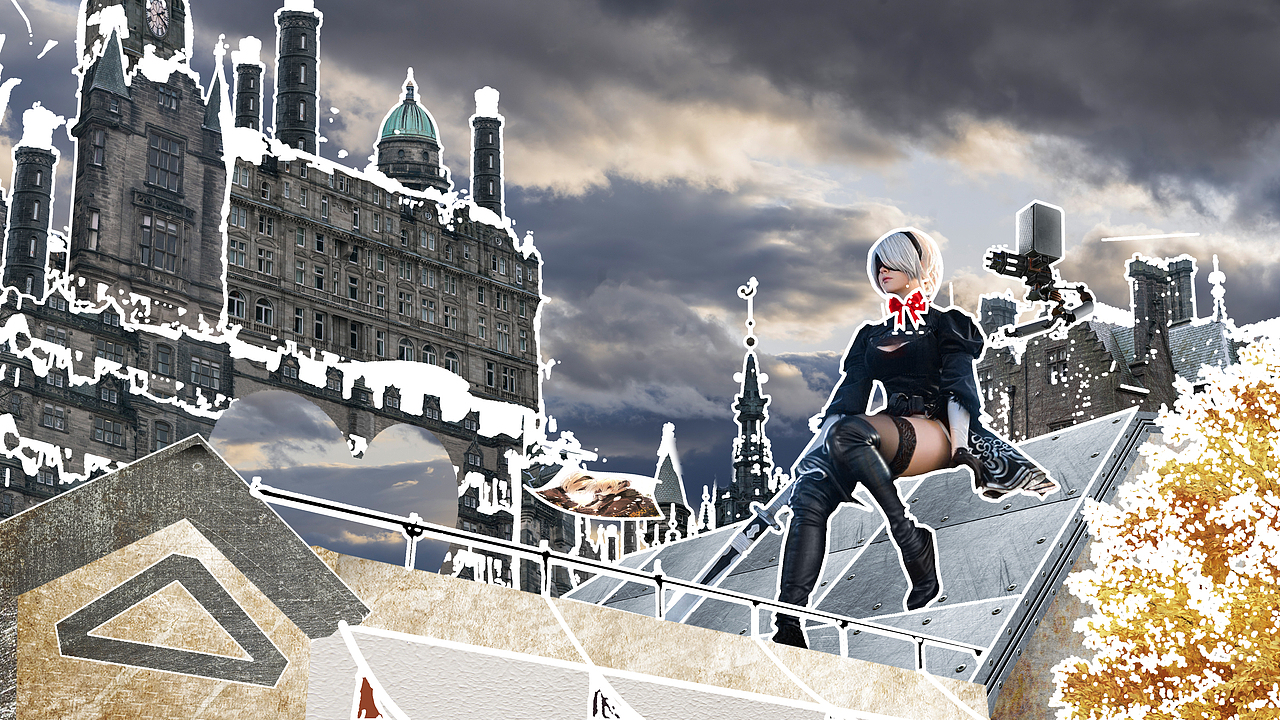 机械纪元2B小姐姐cos合成，，游戏影视ps平面合成（图ZMzM2ODkyMjc2） - 其他平面 - 站酷设计师紫晨cy原创素材 - 站酷ZCOOL