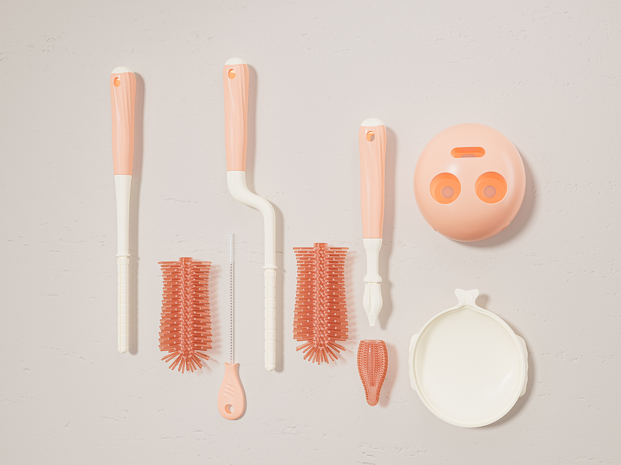 儿童便捷奶瓶刷设计