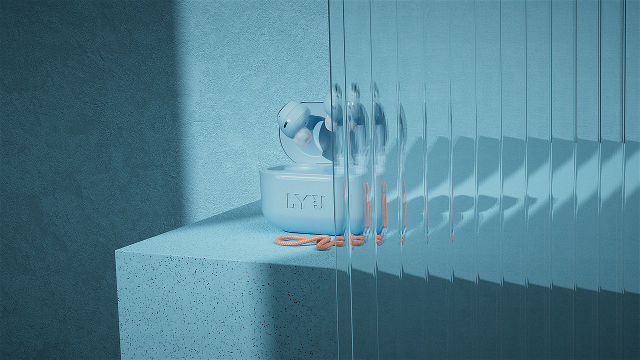 【LYJ首款】蓝牙耳机动画渲染