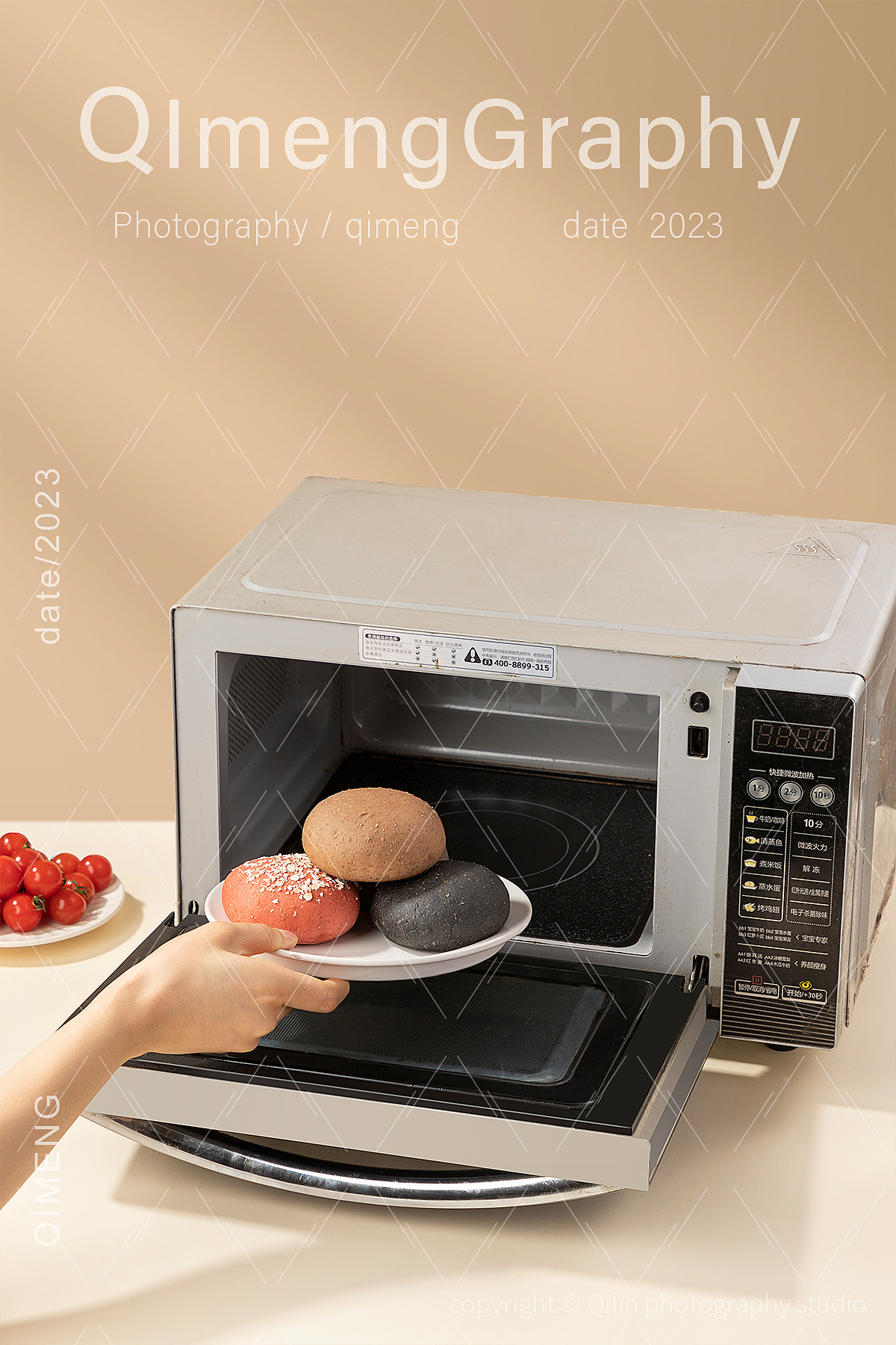 面包饼干零食摄影|夹心流心软欧包 苏打饼干X启梦摄影