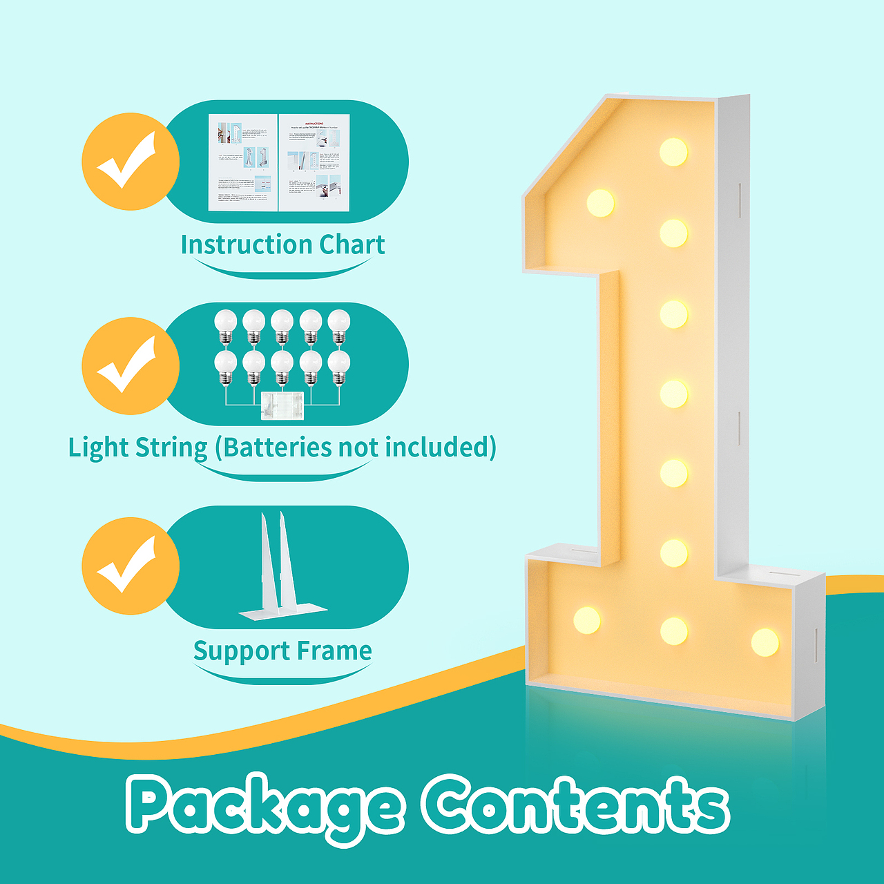 亚马逊图片设计 主图/A+ 数字灯