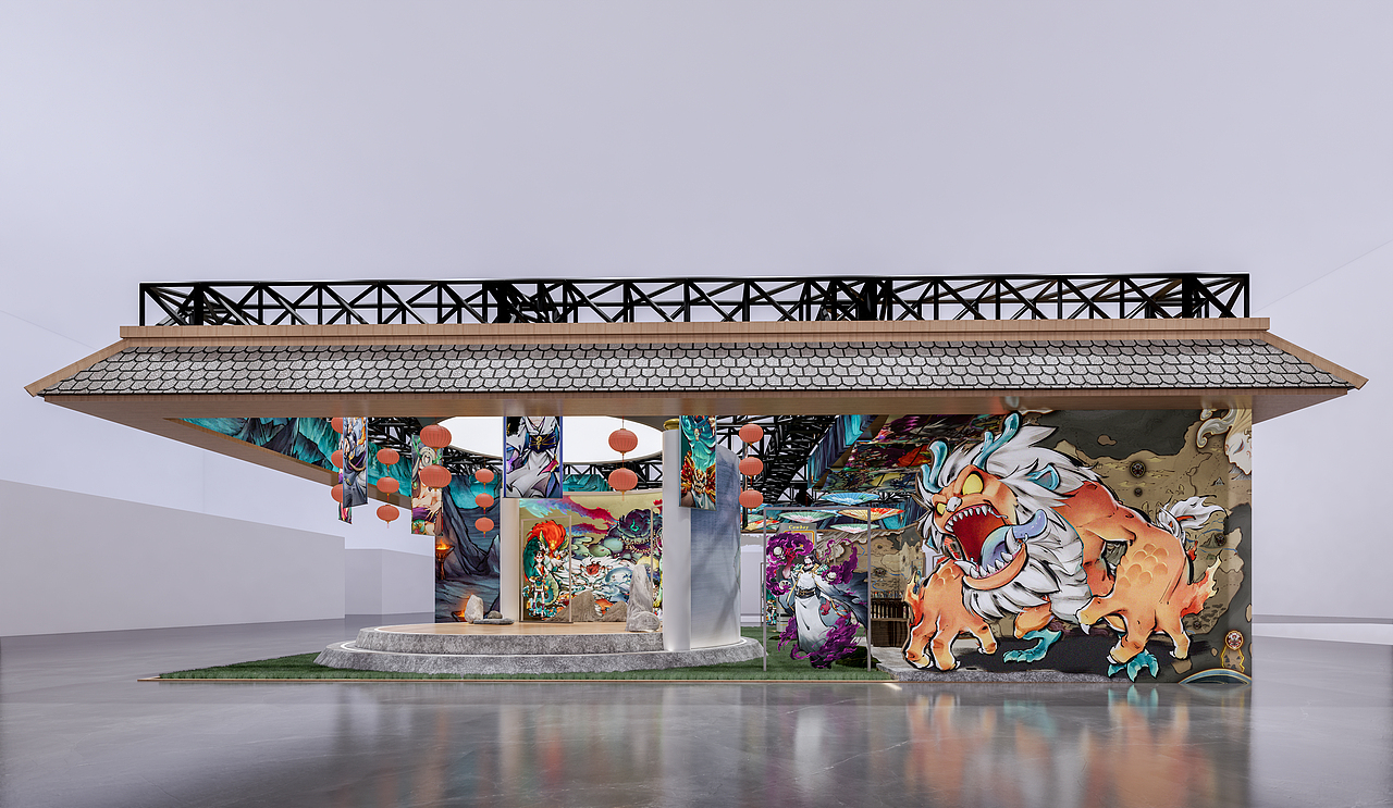 2023CICF展台-“妖怪正传2”概念方案设计提案（图ZMzU4MDI3MDUy） - 其他空间 - 站酷设计师纯百原创素材 - 站酷ZCOOL