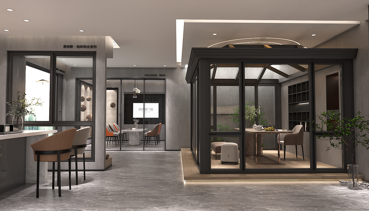 门窗展厅店面 展示设计分享 希望能提供不同的思路