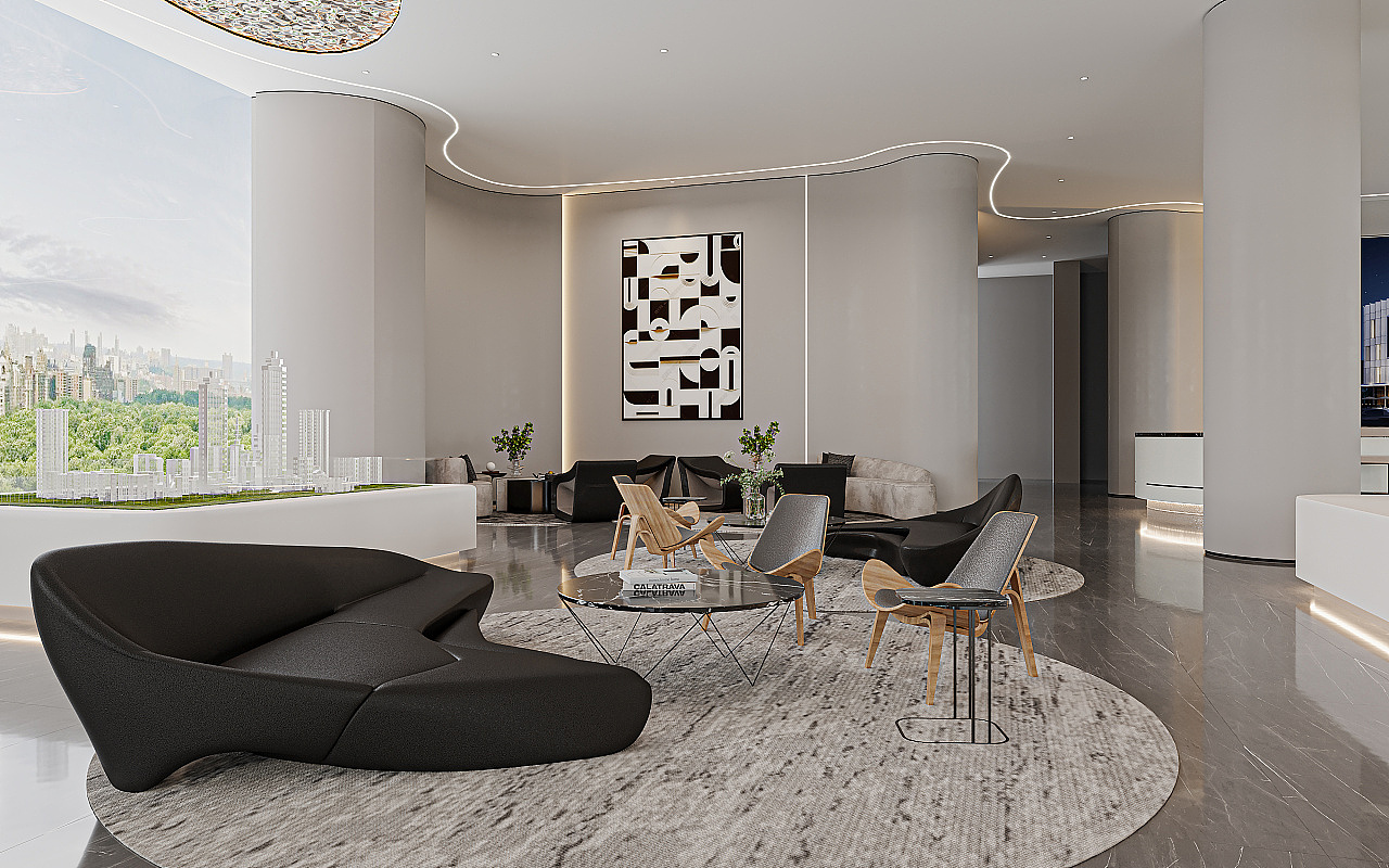 商务营销会展中心装修案例（图ZMzE2Mjg4NTEy） - 商业空间设计 - 站酷设计师去装网原创素材 - 站酷ZCOOL