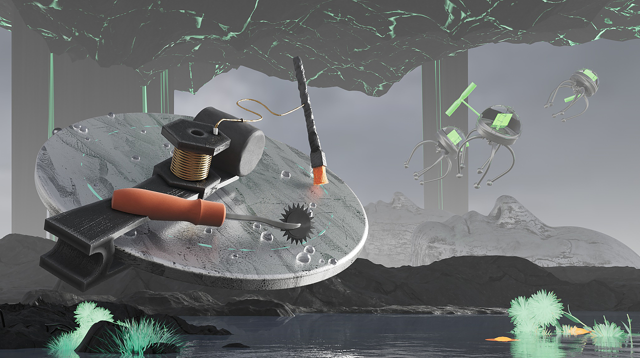 为艺术家刘宸制作的数字影像《虚拟迁徙/虚域之境》（图ZMzE0Mzc5ODgw） - 场景 - 站酷设计师旁一原创素材 - 站酷ZCOOL