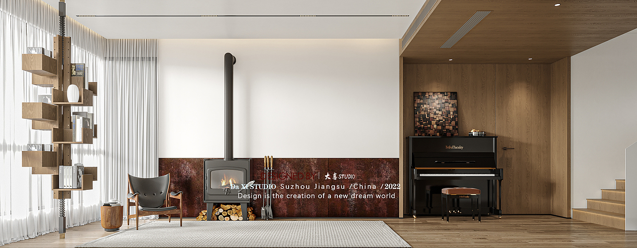 原木风设计，东方美学的质朴温柔（图ZMzQxNTk2NjU2） - 家装设计 - 站酷设计师大喜效果表现原创素材 - 站酷ZCOOL