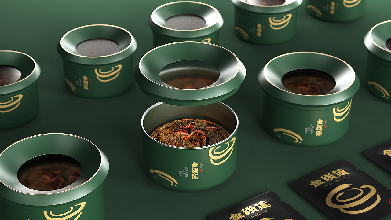 福道金珠金线莲茶包装设计（图ZMzM1MjAwMzEy） - 包装 - 站酷设计师三上文化原创素材 - 站酷ZCOOL