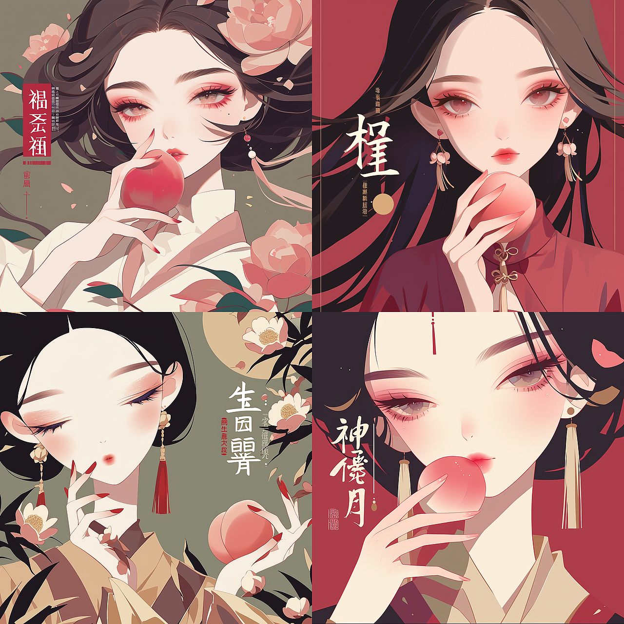 AI创作桃夭夭的妖娆（图ZMzY3NTU5NzU2） - 概念设定 - 站酷设计师球球5017原创素材 - 站酷ZCOOL