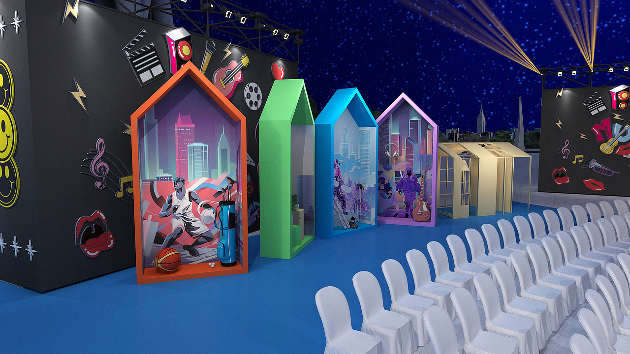 广州塔下的舞台-舞美设计