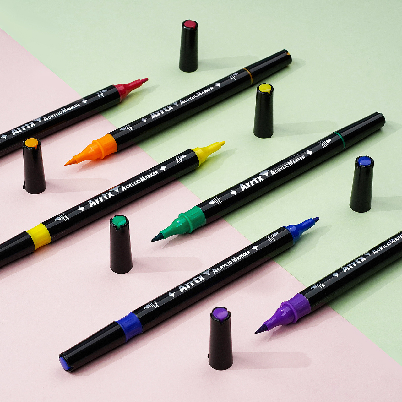 跨境电商-双头丙烯马克笔亚马逊套图（图ZMzIyMzQ2Mzcy） - 产品摄影 - 站酷设计师YipGaJam原创素材 - 站酷ZCOOL