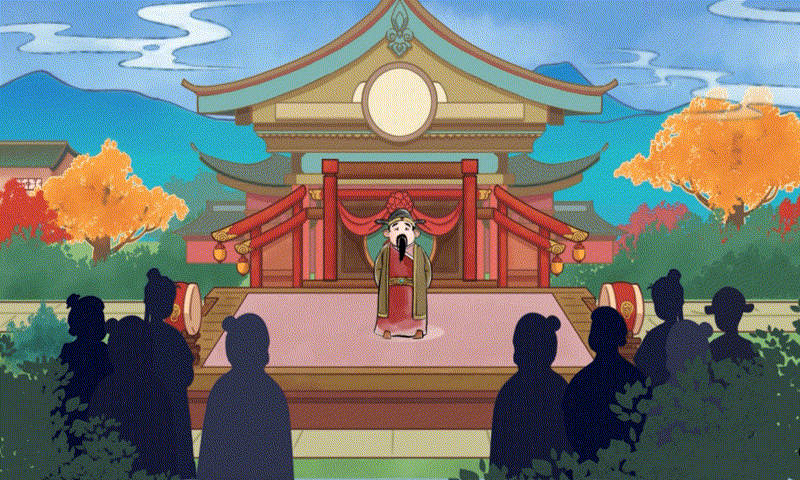 优趣二维手绘古风动画—广发基金：想见“郝姬”不容易（图ZMzQ4MDA0NTky） - 动画片 - 站酷设计师北京优趣文化原创素材 - 站酷ZCOOL