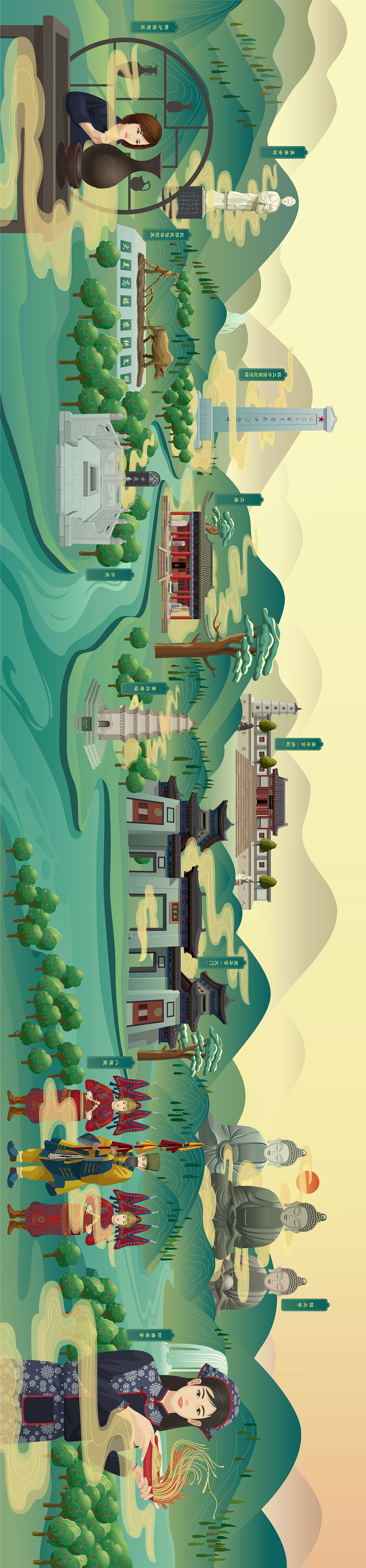 旅游地标插画（图ZMzE3MTcyMTA0） - 商业插画 - 站酷设计师易可原创素材 - 站酷ZCOOL