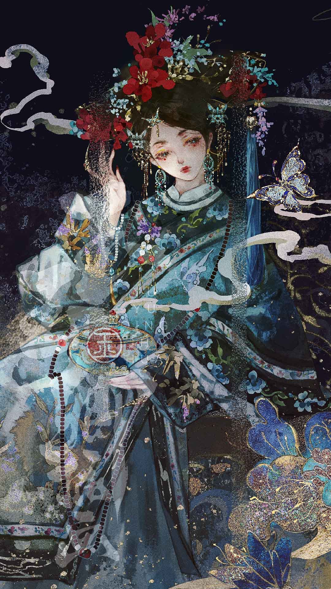 中国瓷器拟人系列（图ZMzQ0MTIxNDY4） - 艺术插画 - 站酷设计师画画的玉玉卿原创素材 - 站酷ZCOOL