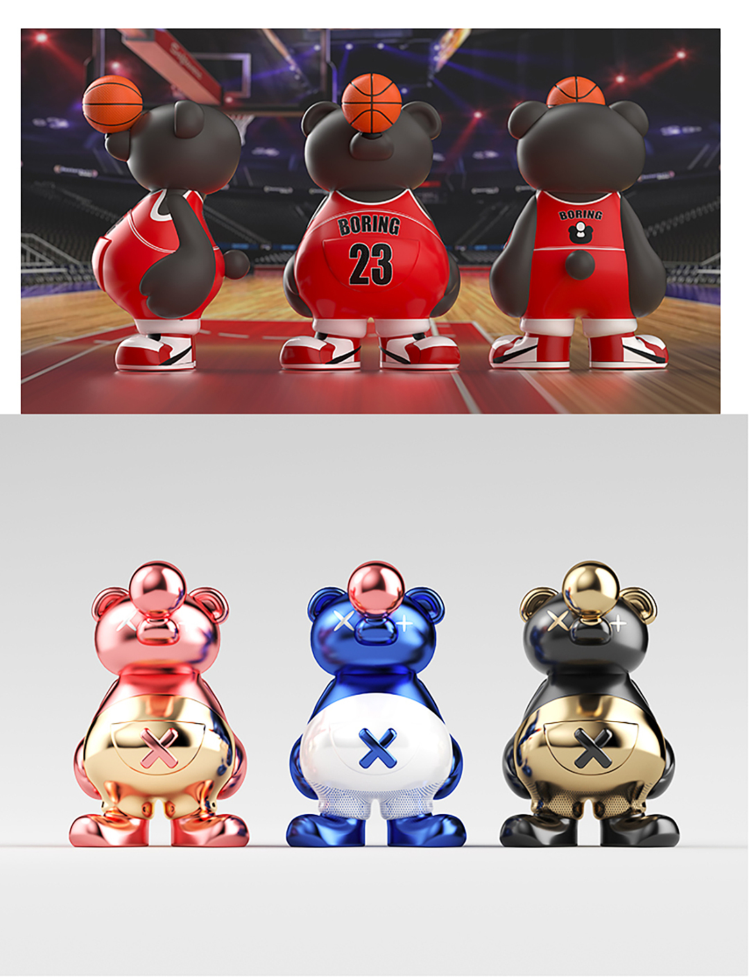 潮玩盲盒IP设计丨Boring Bear 无聊熊 Vol.1（图ZMzIzNjY0NjEy） - IP形象 - 站酷设计师沙丁鱼风暴原创素材 - 站酷ZCOOL