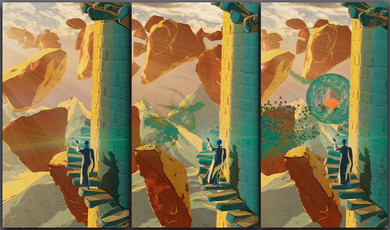 第八届渲染大赛无限阶梯作品