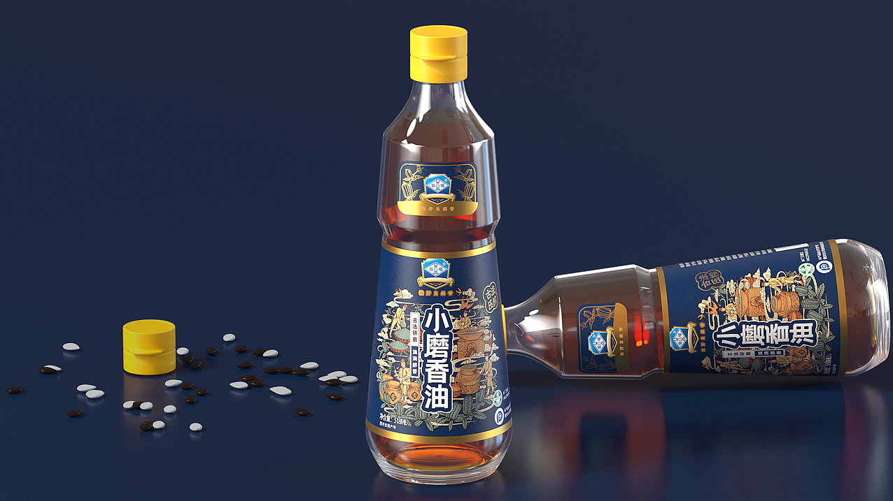 双嗒花椒油、芝麻油、香油视觉全案丨重庆老字号（图ZMjk4MTUxNjg4） - 包装 - 站酷设计师苟博一包装设计原创素材 - 站酷ZCOOL