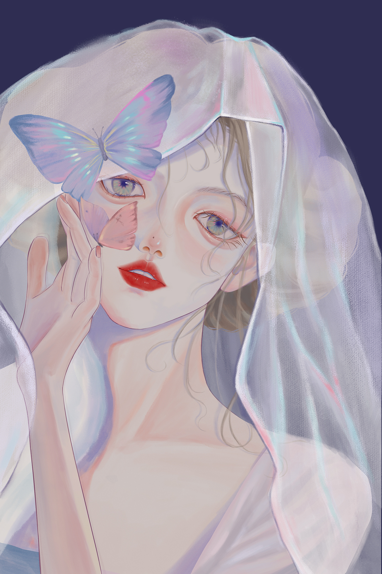 第三期第二周 厚涂人物头像（图ZMzQ1NzA2NTU2） - 创作习作 - 站酷设计师懒洋洋777原创素材 - 站酷ZCOOL