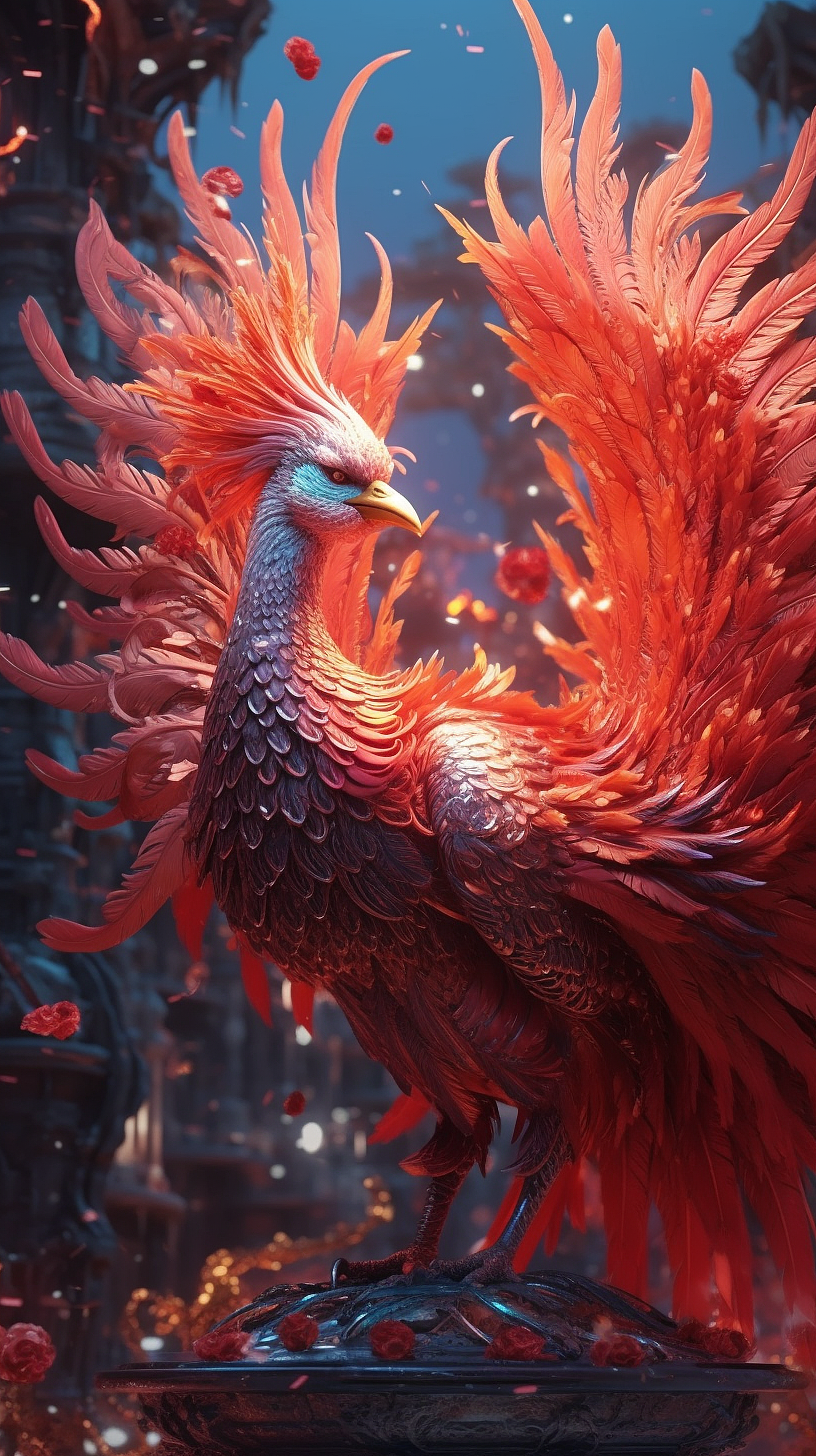 中国古代神兽系列-凤凰（图ZMzQ0ODM1MzYw） - 创作习作 - 站酷设计师艺舟1014原创素材 - 站酷ZCOOL